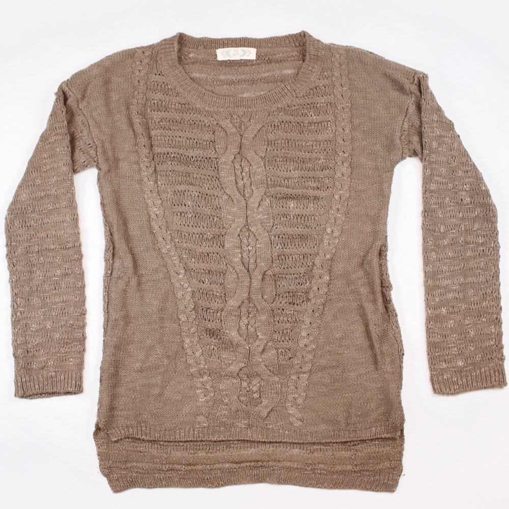Pink Rose | Desert Taupe Sweater